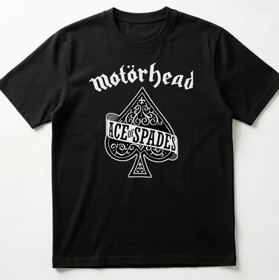 Ornate typography design featuring the text Ace of Spades and a spade symbol
