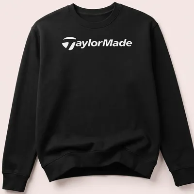 Minimalist black and white shirt with 'Quality For Golf Brand' typography — printed on a unisex sweatshirt