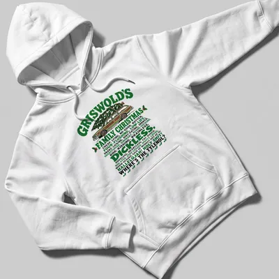Funny holiday shirt with a chaotic mix of sarcasm and color — printed on a unisex hoodie