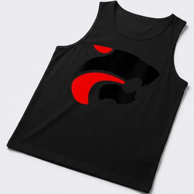 Stylized jaguar logo in black, red, and white for Jackson Memorial Jaguars — printed on a tank top