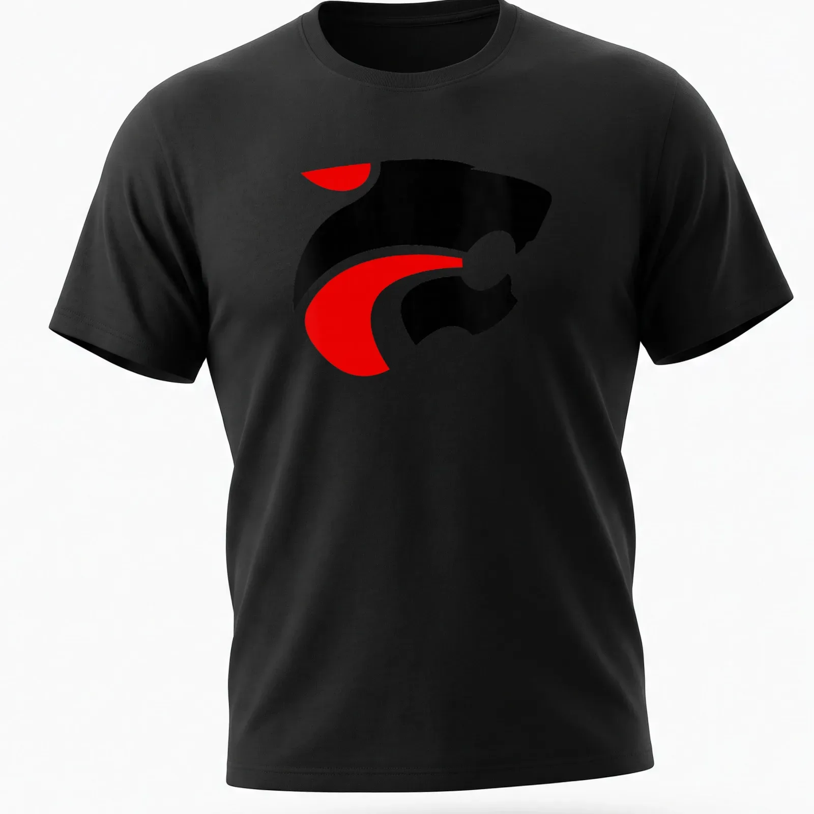 Stylized jaguar logo in black, red, and white for Jackson Memorial Jaguars — printed on a unisex t-shirt