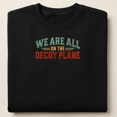 Retro distressed Political Humor t-shirt with bold text and colorful design — printed on a unisex sweatshirt