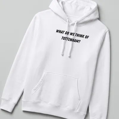 Black typography shirt with 'sports psychology' printed in bold letters — printed on a unisex hoodie