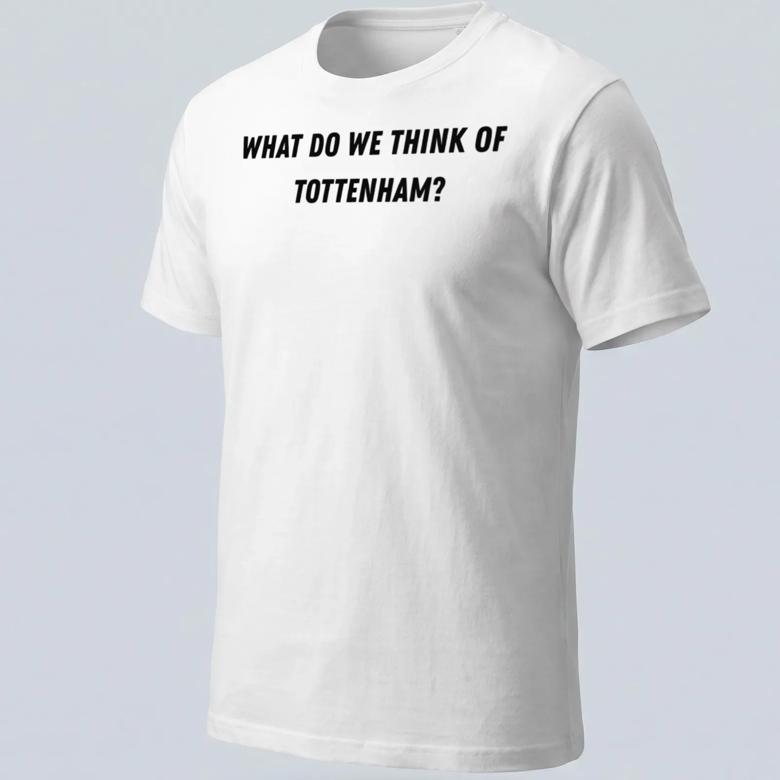 Black typography shirt with 'sports psychology' printed in bold letters — printed on a unisex t-shirt