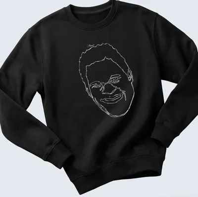 Bold graphic tee featuring Mark Kerr, The Smashing Machine in red, black, and white — printed on a unisex sweatshirt