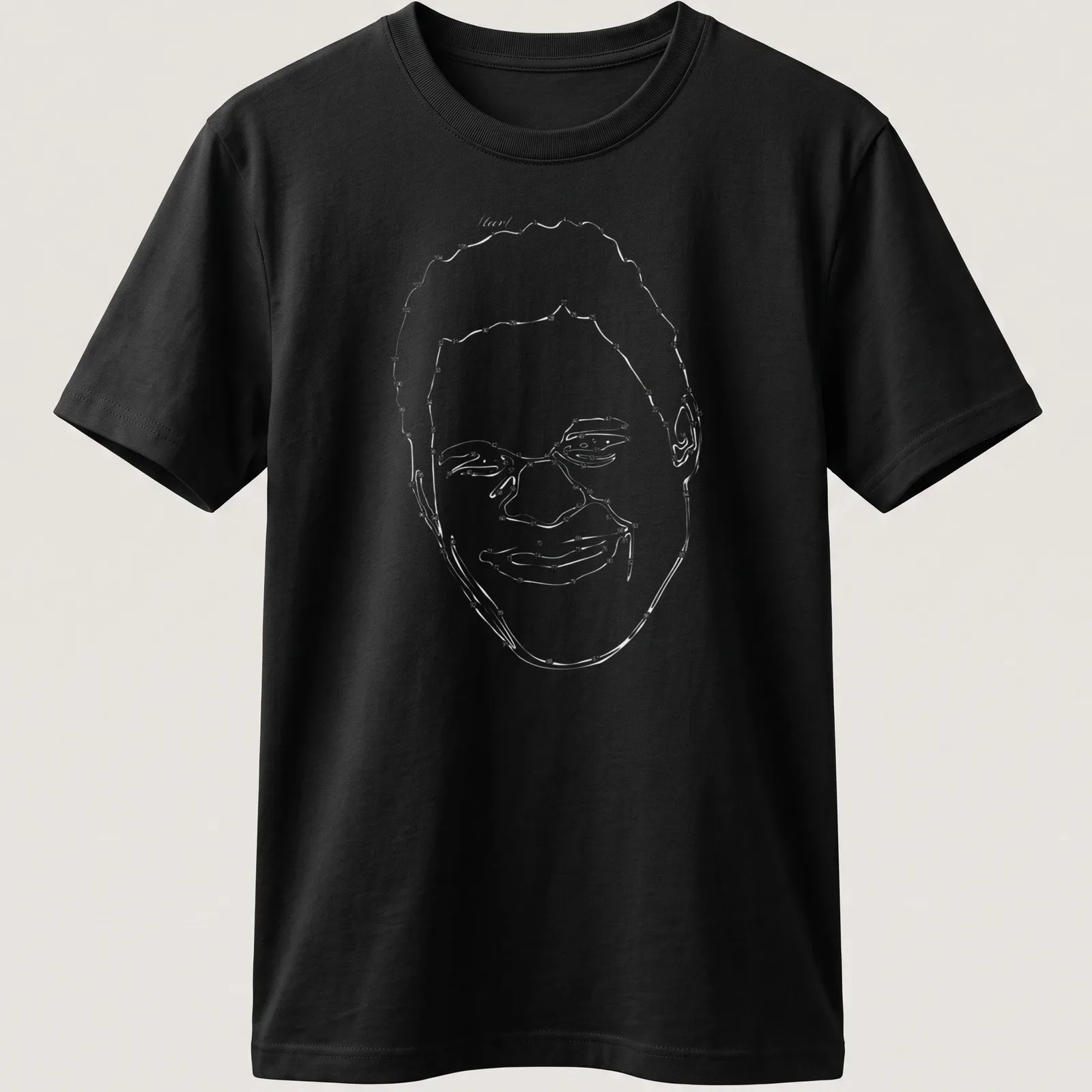 Bold graphic tee featuring Mark Kerr, The Smashing Machine in red, black, and white — printed on a unisex t-shirt