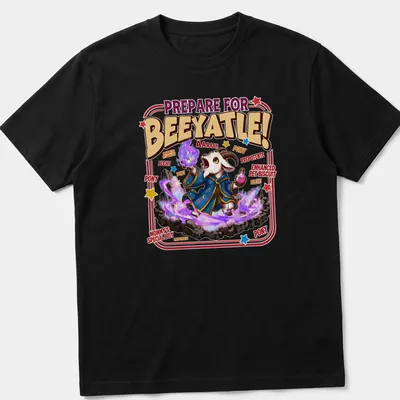 Cartoon wizard goat design with colorful text and whimsical style